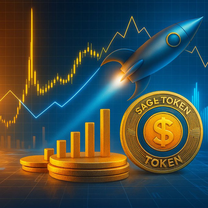 The image shows a 3D rendering of a rocket lifting off, leaving behind a stack of gold coins that symbolize currency or tokenization for smart contracts. The rocket represents digital growth or advancement into a new era, while the coins signify the power of decentralized technology in shaping the future of financial systems and business models. The design conveys a sense of dynamism and progress, aligning with the main theme of the post.