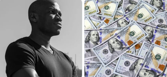 A split image shows a black-and-white portrait of BitMEX co-founder Arthur Hayes alongside a pile of U.S. $100 bills, visually linking his warning about an AI bubble burst and potential 2008-style financial crisis to government money printing and its bullish implications for Bitcoin.