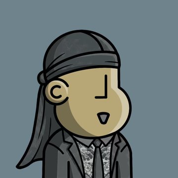 The image features a cartoon man, wearing a hat, cape, and tie, standing against a dark blue background. He has a surprised look on his face as he points directly at something that isn't visible in the image. The caption of the image states "A week ago we were on 0.034, now its 0.0749 in a week the floor 
0.074 9 will be like why didn't you buy more at that burger price" with several punctuation marks, which suggests a humorous or lighthearted tone to the post. The image's main focus is on the cartoon man and his surprised expression, while providing additional context with the caption.