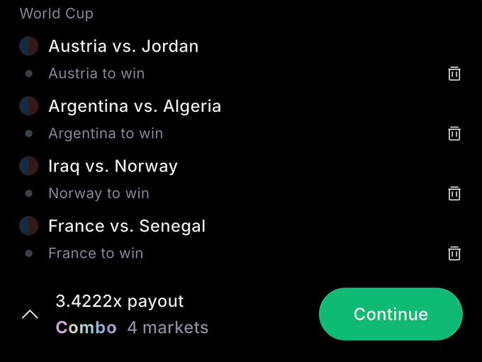 The image shows a screenshot of a football match leaderboard, displaying the scores for various teams from around the world, including Austria, Jordan, Germany, France, Norway, Algeria, Argentina, Iraq, and Nicaragua. Users can choose which teams they would like to see their respective team's scores against using an 'action pack' function. The post also includes a payment option to continue receiving updates on the upcoming matches in the European football competition, with each match priced at 4,226 x, including the payment details.