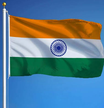 The Indian national flag waves against a blue sky. It accompanies a post alleging that CoinDCX tried to conceal a $16 million hack, quoting on-chain investigator ZachXBT and warning users, “Withdraw all funds from CoinDCX.”