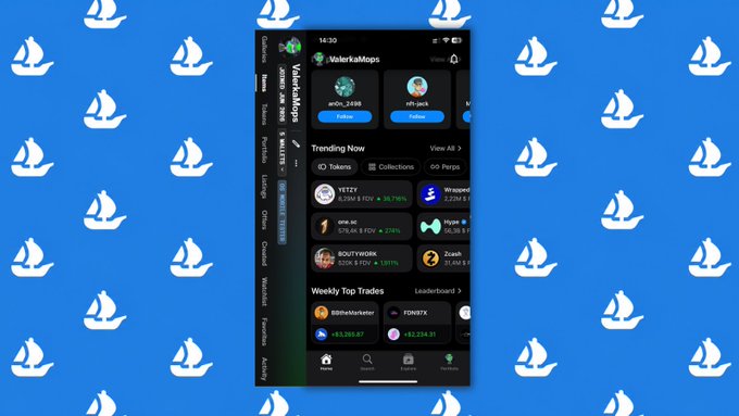 A mobile phone screen showing a video marketplace app with several sailboats displayed on the interface.
