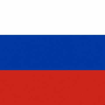 The image shows the Russian flag with its white, blue, and red horizontal stripes. It relates to the news of Russia's central bank approving Bitcoin, Ether, and USDT for regulated retail trading, marking a historic shift in the country's stance toward cryptocurrency.