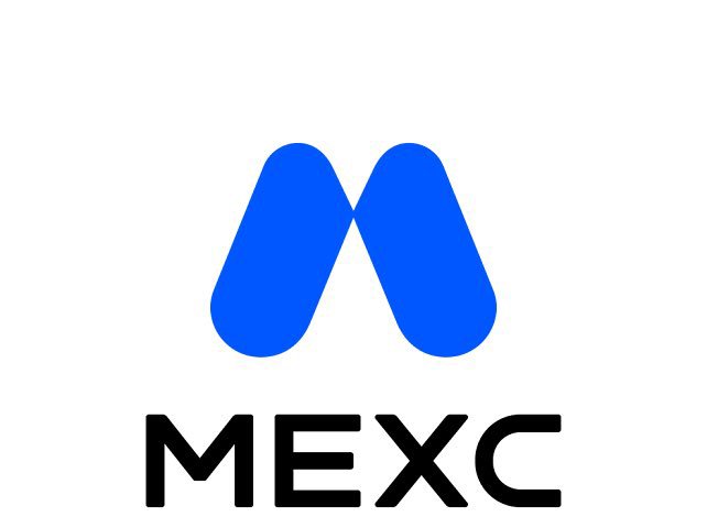 The image displays the MEXC logo, featuring a stylized blue "M" emblem above the bold black "MEXC" wordmark, which represents the cryptocurrency exchange platform promoting its "#MEXC0808 Stock Season" campaign offering $500,000 in rewards, zero-fee stock trading, and access to 200+ tokenized stock pairs with up to 200x leverage.