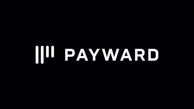 A logo on a black background reading "PAYWARD," the parent company of Kraken, which the accompanying post indicates has delayed its IPO to Q2 2027 at earliest.