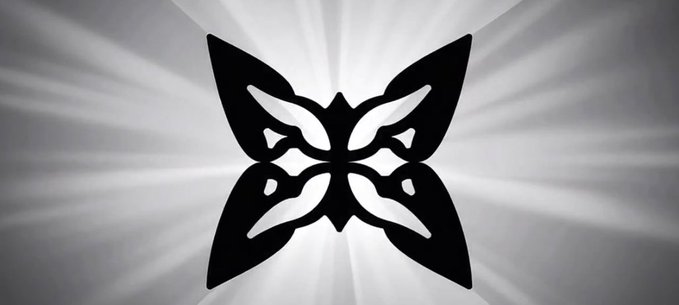 The image features a butterfly graphic design that has been rendered in black and white. The butterfly, which appears to be made out of cutouts or shapes, is positioned centrally within the frame. It's surrounded by rays coming from all directions, creating an interesting visual effect. The background of the image is a solid color, providing a stark contrast to the butterfly and its surroundings. The image also contains text that reads "Wishing everyone a pleasant afternoon @quipnetwork targets the core coordination problem: computation, data and security operating in separate domains." This text seems to be related to the butterfly design or could be part of an unrelated context within the image.