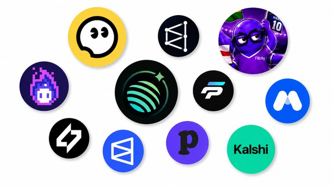 The image features a collection of logos, including one for Kalashi and another for Bitcoin. The logos are arranged in a grid-like pattern with each logo occupying its own space within the frame. The arrangement highlights the distinctiveness of these brands and their target audience.