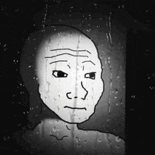 A grayscale illustration of a man with a worried, anxious expression stares at the viewer, perfectly capturing the nervous anticipation of waiting for a crypto transaction. The image pairs well with the post's nostalgic recollection of anxiously checking an Ethereum (ETH) transaction address letter-by-letter, fearing that Vitalik had "rugged" their 0.0215 ETH after a long delay in arrival.