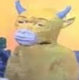 The image shows a low-quality, pixelated bovine figure wearing a face mask, humorously suggesting that both centralized and decentralized approaches in crypto (referenced by the tag @cz_binance, founder of Binance) are essentially the same thing—just a bull with a mask on.