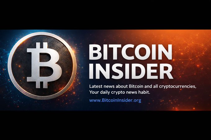 A banner for 'BITCOIN INSIDER' featuring a Bitcoin logo and the text 'Latest news about Bitcoin and all cryptocurrencies, Your daily crypto news habit.' with the URL www.BitcoinInsider.org.