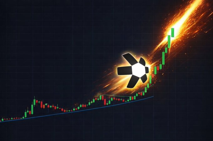 A dramatic financial chart visualization featuring a meteor with a fiery trail soaring upward alongside a steeply rising candlestick graph, symbolizing QNT's exponential growth trajectory toward future all-time highs far beyond its current $428 peak. The image visually reinforces the bullish sentiment that QNT's tokenization network will achieve trillion-dollar valuations, making current prices appear as a minor blip in its long-term ascent.