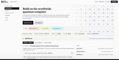A screenshot of a website with the heading 'Build on the worldwide quantstamp ecosystem', featuring various project listings and partner logos.