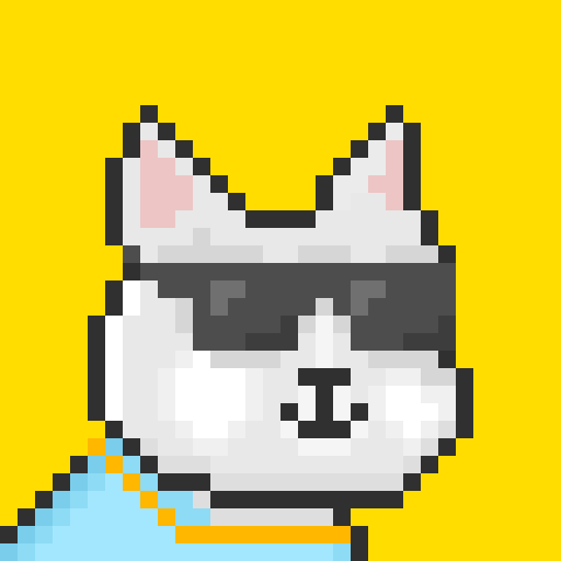 A pixel art white cat wearing black sunglasses and a gold chain appears against a yellow background, representing the "Zeccat" NFT collection promoted as the first cat NFT on Zcash (ZEC). The image serves as the mascot/branding for the 3,333 ZRC-721 inscription collection mentioned in the tweet.