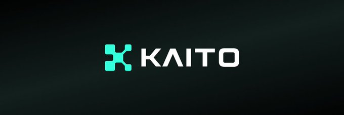 A logo for 'KAITO' featuring a teal/cyan puzzle-piece or knot-style icon next to white text on a dark background.