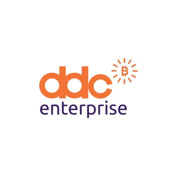 The image features a logo for a company named "DDC Enterprise". The logo consists of an orange "D" surrounded by white text that reads "ddc enterprise". Below this, there's a small orange sunburst symbol with a lightbulb inside, which is positioned above the word "enterprise". The background color of the image is white.

In the post, it is mentioned that the company has added 131 Bitcoins to their holdings and that they are holding 2,714 Bitcoins in total.