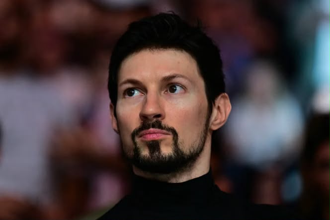 Pavel Durov, founder of Telegram, is shown here amidst a blurred background, likely related to the news of Apple's brief removal of the app from its store.