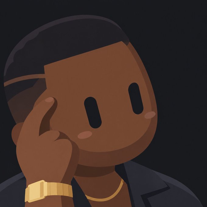 An illustration of a stylized man wearing a gold watch, chain, and suit, holding his finger to his temple in a thinking gesture.