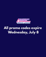 A dark blue promotional image for Advance Auto Parts featuring a Weekend Event logo, with bold white text stating "All promo codes expire Wednesday, July 8," echoing the post's urgency that the promotional codes are expiring soon.