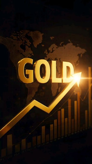 The image features a stylized golden "GOLD" text with an upward trending arrow and bar graph against a dark world map backdrop, symbolizing financial growth and market success.

While the post highlights Aster DEX's $1.41T in perpetuals volume and $2.32B in open interest, the "GOLD" graphic visually reinforces the theme of strong upward momentum and substantial growth in trading activity, though it doesn't directly reference the $ASTER token or specific figures mentioned.