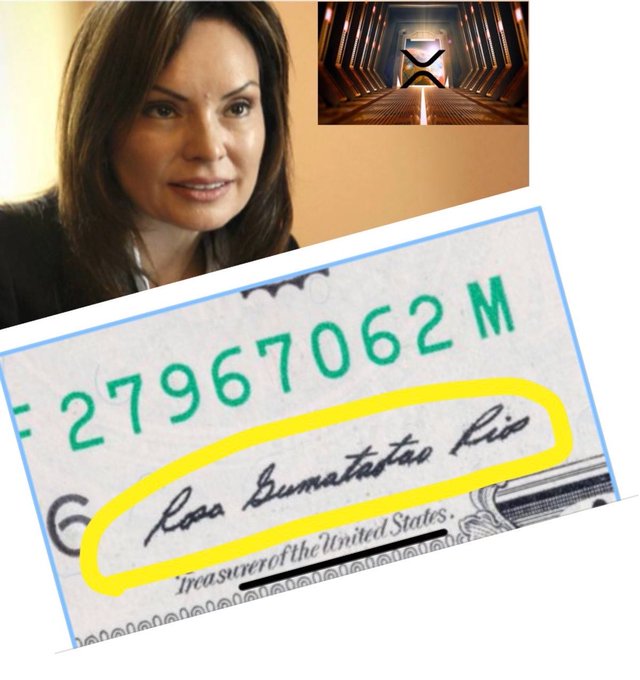 The image features a woman with long brown hair, who appears to be smiling at the camera. She is wearing a black top and has her head tilted slightly to the left side of the frame. The background includes a photo of a building and a sign that reads "X".
