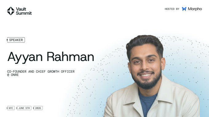 The image features a man with a beard wearing a white jacket smiling for the camera. The background of the image has a blue circle with dots inside, which appears to be a logo or branding element related to the post. The caption below the image reads "Focus on what is in the image and how it relates to the post".