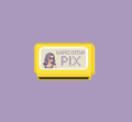 A yellow and white graphic with the text 'FIX' next to a small character portrait on a purple background.