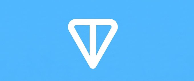 The image features a blue and gray flag with a white triangle symbol at its center. The text "ton chain doesn't have a liquidity problem it has a culture problem builders came in, built miniapps, chased airdrop farmers, watched them dump and leave then called it adoption" is written below the triangle. This message seems to be related to the post about Ton Chain Miniapps or Ton Chain Miniapps.