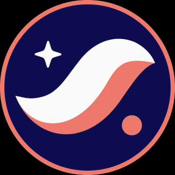 A circular Starknet-style logo featuring a stylized white-and-pink swoosh, a pink dot, and a four-pointed star on a dark blue background. It illustrates the accompanying post’s claim that over 93.5% of Starknet (STRK) voting power supports research into transitioning Starknet into an independent, quantum-resistant Layer 1.