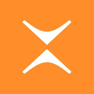 The X (formerly Twitter) logo, a stylized white 'X' on an orange background.