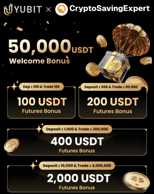 The image presents a poster advertising an exchange service that offers up to $2,000 as a welcome bonus for new users. The poster also includes a list of cryptocurrency exchanges available for trading on the platform.