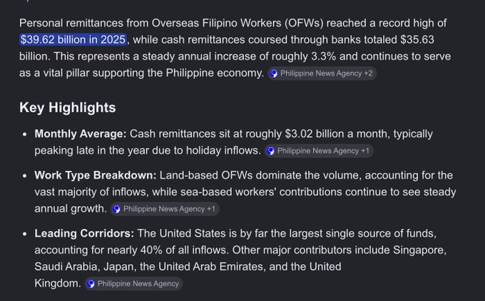 The image shows a screenshot from a website, displaying a text-based post that discusses the potential impact of cryptocurrencies like PHPC on Philippine remittances. The post also mentions the Philippine News Agency's report about cryptocurrency disruption.