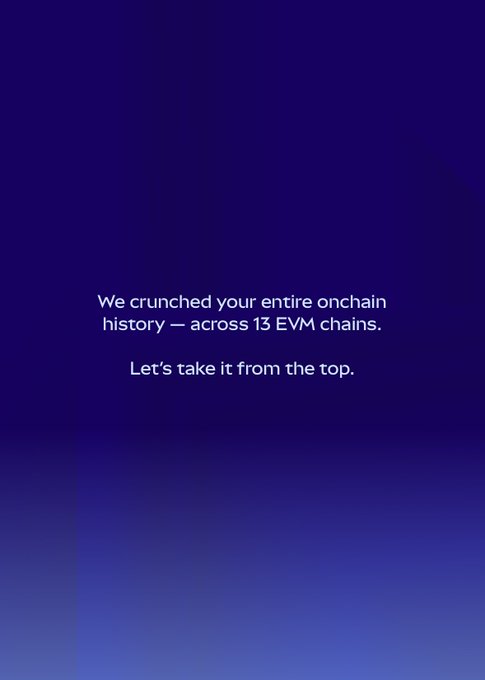 The post thanks MetaMask for analyzing the user's onchain activity across multiple chains.

Text on image: "We crunched your entire onchain history — across 13 EVM chains. Let's take it from the top."

This appears to be a screen from a MetaMask portfolio or analytics feature revealing the user's high gas fees across 13 EVM-compatible blockchains, which prompted their humorous "sick" reaction in the post.