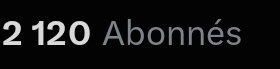A heavily blurred, high-contrast black-and-white image shows distorted text that appears to read '2129 Abonnes'.