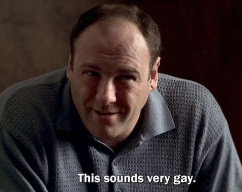 The image shows a man in a gray sweater with a smirking, knowing expression, captioned "This sounds very gay."

The post discusses crypto market commentary, referencing watching a stream and dismissing macroeconomic concerns ("warsh") in favor of Pump's resilient revenue—an oblivious, dismissive attitude the smug face perfectly captures.