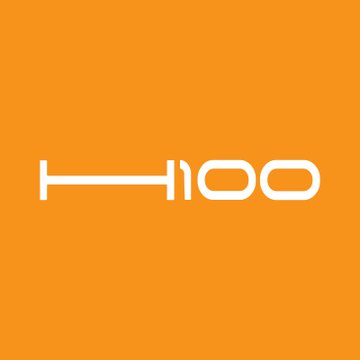 The image displays the stylized white "H100" logo on an orange background, representing H100 Group AB, the Swedish company highlighted in the announcement for significantly expanding its corporate Bitcoin treasury holdings.