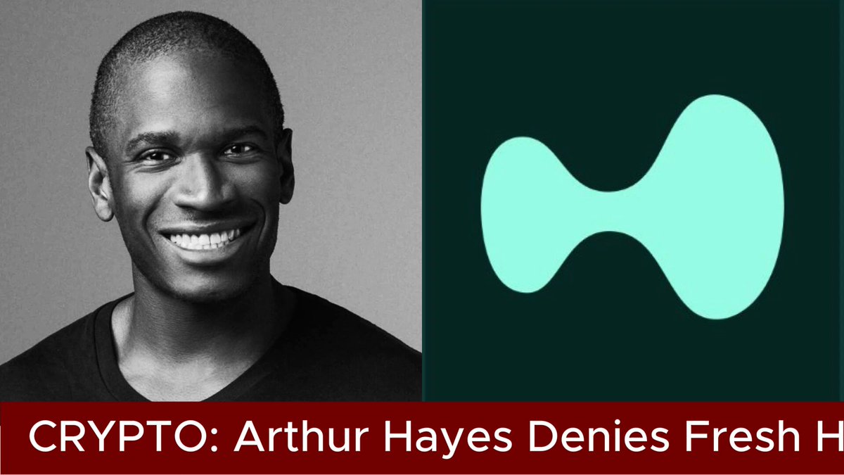 The image features an advertisement for Crypt, which is a cryptocurrency exchange platform. It includes a photo of a man smiling next to a logo that says "Crypt", indicating the brand or product being advertised. The text above the photo reads "Cypto: Arthur Hayes Denies Fresh H". This suggests that the post might be promoting a new cryptocurrency called Crypt, and it is likely related to the recent transaction involving Arthur Hayes Denies Fresh H.