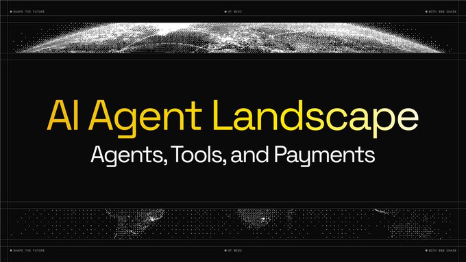 Title slide reading 'AI Agent Landscape - Agents, Tools, and Payments' with a dark background featuring a digital globe graphic.
