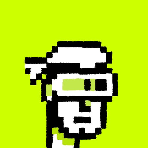A pixel art character wearing a "PUNK" cap and sunglasses is displayed on a bright yellow-green background, visually representing the "Broker Punks" NFT project referenced in the post, which warns that staking rewards are based on something other than duration of staking.