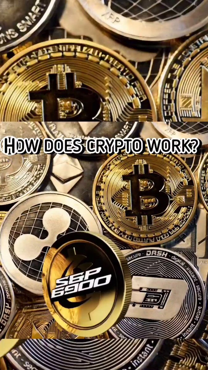The image features a close-up view of various Bitcoin and Ethereum coins, including some that are worth millions or even billions of dollars. The text above the image reads "How does crypto work? Why SPX690o might be one of the most interesting stories in crypto right now". This suggests that there is an ongoing discussion about the underlying technology behind these digital currencies and their potential impact on the financial world.