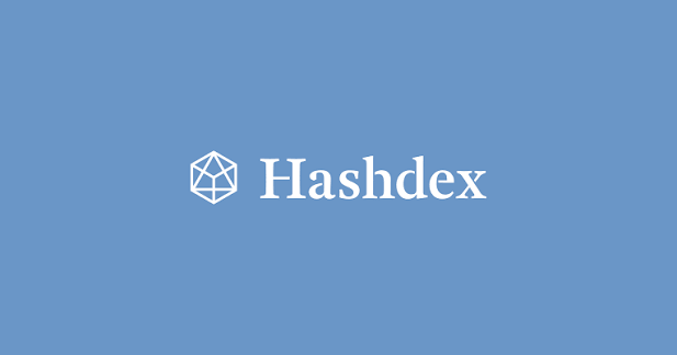 The Hashdex logo appears on a blue background, representing Hashdex's $DEFI ETF being discussed in the post about its modest $6,453 in quarterly fees compared to BlackRock's massive $47.5 billion IBIT fund.