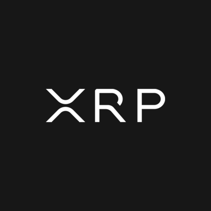 The image features a logo with the word "XRP" written in white letters against a black background. The text "XRP" is capitalized and stands out prominently due to its contrast against the dark backdrop. The logo also includes the words "RLUSD", which could be related to Ripple, a cryptocurrency exchange platform that supports XRP as part of their payment system. This integration allows for seamless transactions between Ripple's digital currency and other cryptocurrencies or fiat currencies using XRP.