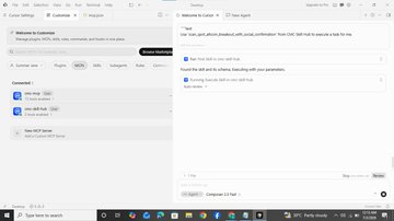 A screenshot of the CoinMarketCap Agent Hub interface showing a "Welcome to CoinMarketCap" welcome message and an empty "New AI Chat Agent" panel, illustrating the post's point about using AI-powered tools rather than scrolling through social media opinions for altcoin research.
