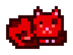 A pixel-art red MoonCat #14281 curled up in a resting pose, matching the adopted NFT referenced in the transaction. The address 0x0069ad6c6d and hash 0xab70585c6dc978b6a21292220d97de75df2edc704516e8118a0c66da4ed0816f confirm its on-chain adoption for 0.15 WETH ($231.74).