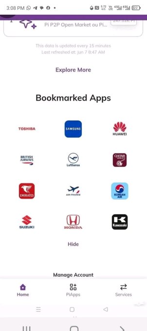 The image shows a phone screen with an app icon displayed, which appears to be a bookmarked app. The app has a list of logos for various companies such as Samsung, Huawei, Honda, and others. The text on the screen indicates that the app is updated and has been refreshed, providing users with more information about these companies. The post also mentions that some people may still question this development or have concerns about it.