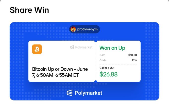 The image features a blue background with white text, including a description of a cryptocurrency called Polymarket. The text says "Me quietly waiting for $POLY now Hopefully no weird criteria keep it simple reward users who’ve been active on the platform for 6+ months and actually using it My usdt volume probably isn't that crazy either but considering how big @POLYmarket is and how projects in crypto".