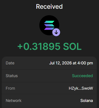A screenshot of a successful Solana transaction showing a receipt of 0.31895 SOL from HZyk...SwoW on July 12, 2026, which visually confirms the 0.318 SOL payment mentioned in the accompanying $BHOODIES presale post.