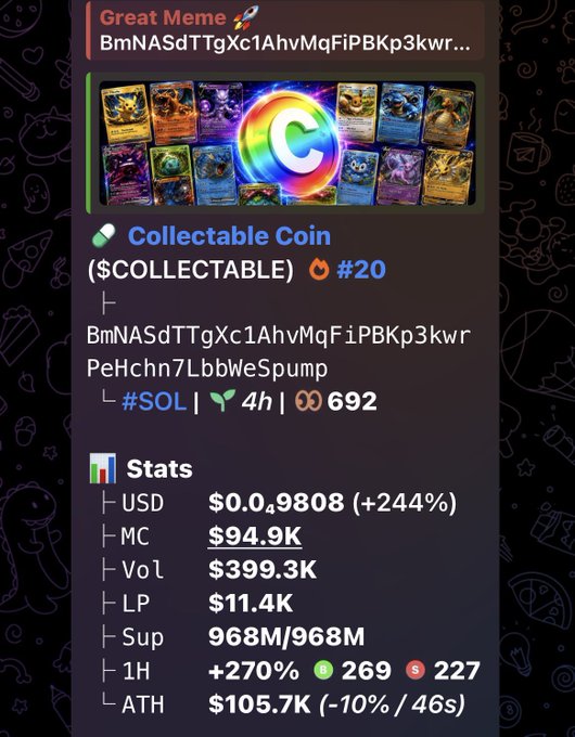 The image shows a screen displaying a coin collection page for Collectible Coins, specifically listing the "Cards" of cards being sold at $0.89/dollar (€0.77) or $1.00/dollar (€1.20). The text on the page states that this collection is not only for collectors but also for people who want to buy a card just for fun, including those in the "Collectible Coin" genre and new players looking at what others are doing. It also indicates that these cards can be collected either as an investment or simply because of their rarity. The main focus on this image is the collection's description and its price.
