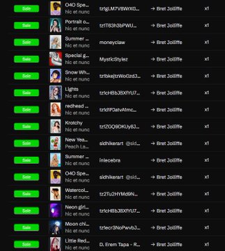 A Spotify-like interface showing a playlist with multiple users listed as "Subs" sharing songs "→ Bret Joliffe" and "→ Bret Jolliffe," including tracks like "D, Erem Tapa - R.." at the bottom of the list.