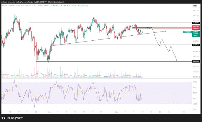 A TradingView chart for Bitcoin Perpetual Contract on Binance shows price action in USDT, displaying values like 81,590.1, 81,563.7, and 81,624.4 with technical indicators below.