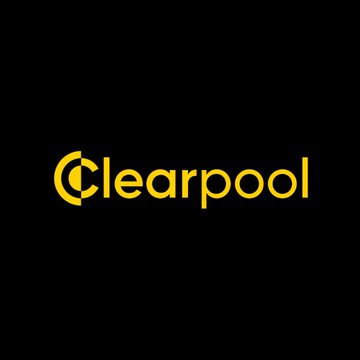 The 'Clearpool' logo displayed in yellow text on a black background.